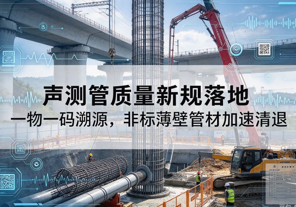 清远声测管质量新规落地，一物一码溯源，非标薄壁管材加速清退