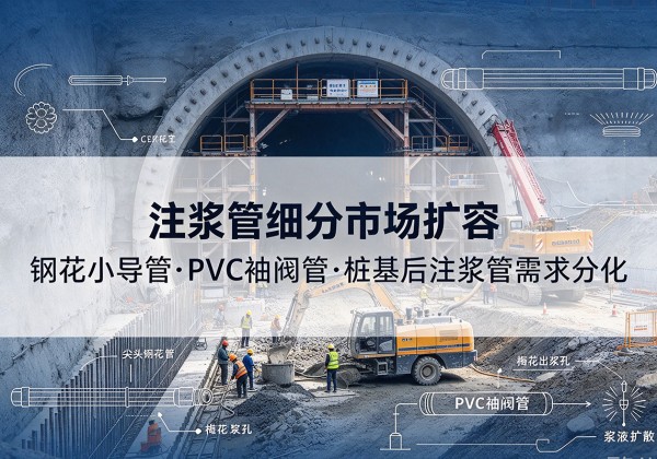 清远注浆管细分市场扩容，隧道钢花小导管、PVC 袖阀管、桩基后注浆管需求分化